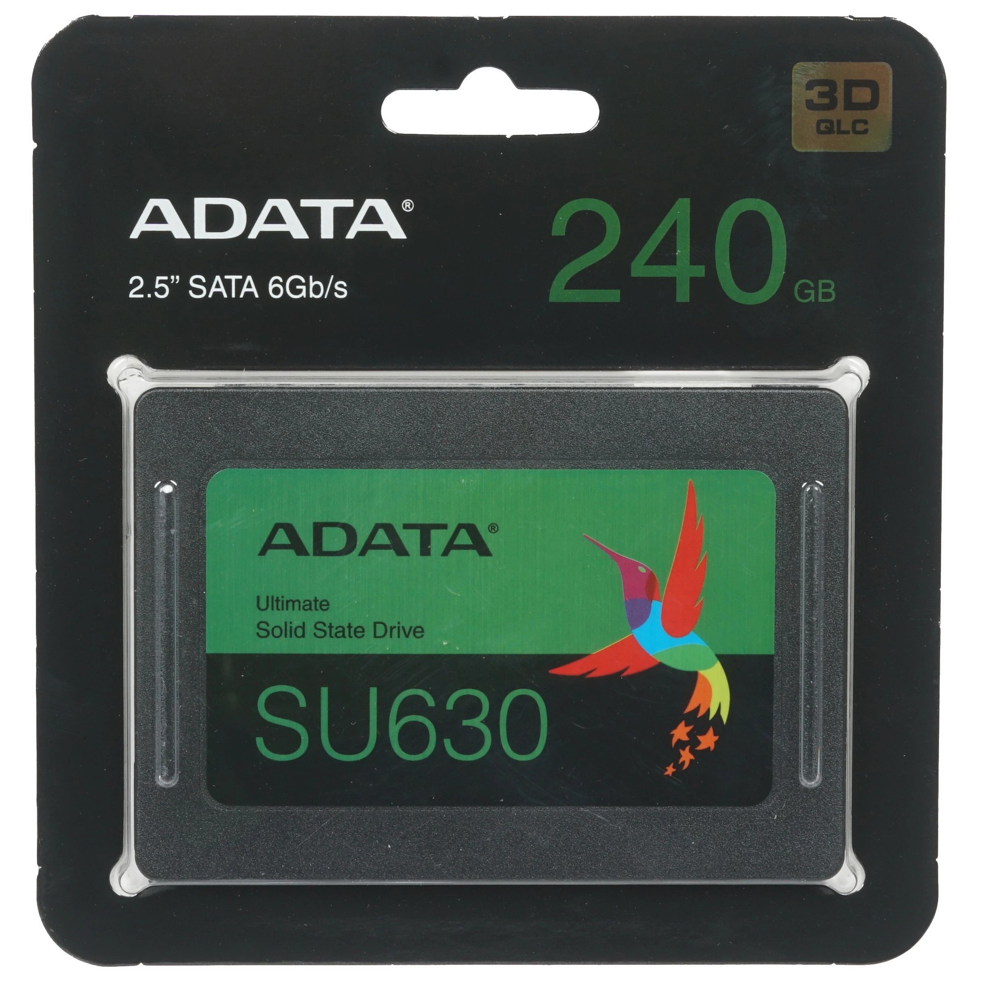 Внутренний SSD  A-Data   240GB  Ultimate SU630SS, SATA-III, R/W - 520/450 MB/s, 2.5", QLC 3D NAND