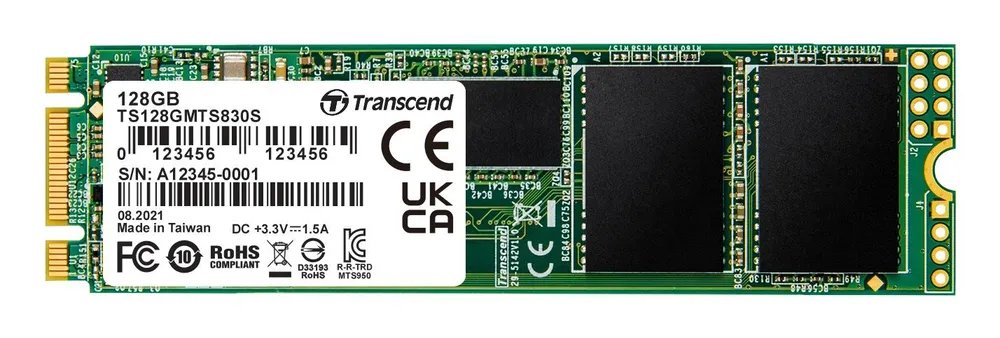 Внутренний SSD  Transcend  128GB  830S, SATA-III R/W - 560/520 MB/s, (M.2), 2280, 3D NAND