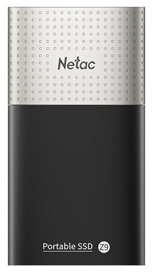 Внешний SSD  Netac   250 GB  Z9 USB-C чёрный/серебро, USB 3.2