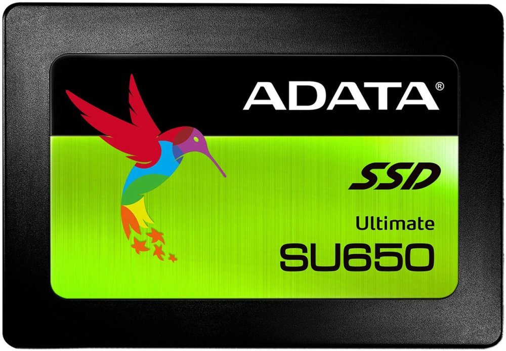SSD 2.5" 960Gb SATA3 Adata Ultimate SU650 ASU650SS-960GT-R (520/450, IOPS 40/75K, MTBF 2M, 3D NAND, DRAM less, 560TBW, 0,53DWPD, RTL)