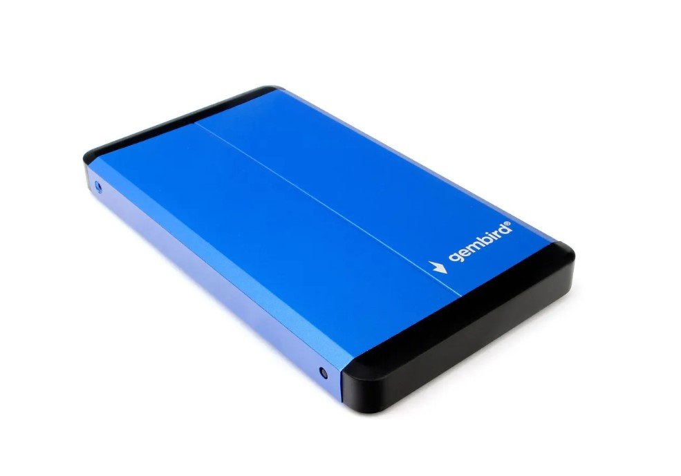 Корпус для HDD Gembird EE2-U3S-2-B, синий, 2.5", USB 3.0, SATA, металл
