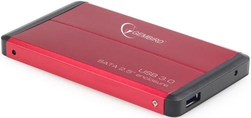 Корпус для HDD/SSD 2.5" Sata3 USB3.0 Gembird EE2-U3S-2-R, Red, алюминиевый