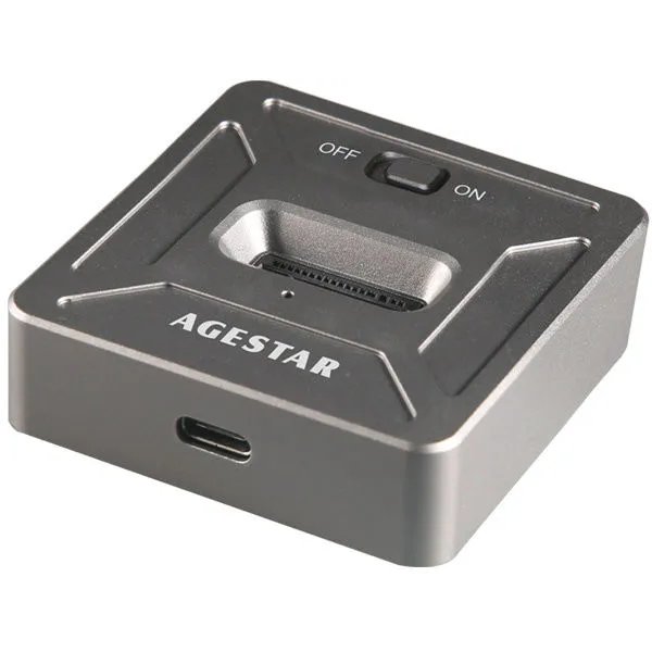 Док Станция SSD AgeStar 31CBNV1C Gray M.2 NVME серый