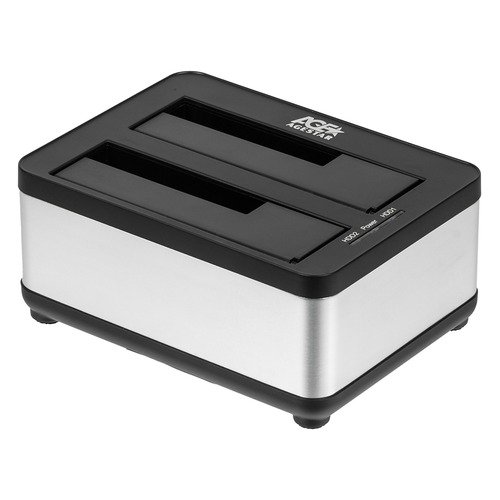 Док-станция для HDD AgeStar 3UBT8 Sata III пластик/алюминий серебристый 2