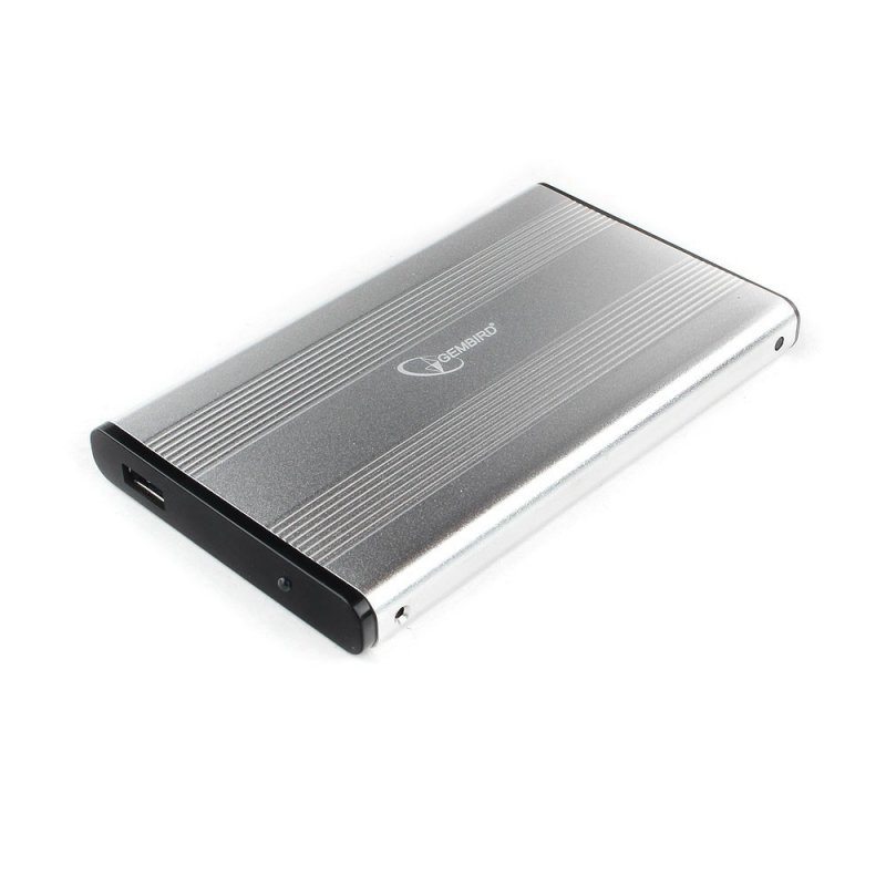 Внешний корпус для HDD Gembird EE2-U3S-5-S 2.5" серебро, USB 3.0, SATA, до 2 Тб, металл
