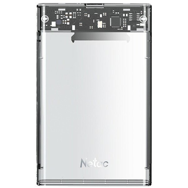 Внешний корпус NETAC WH11 (NT07WH11-30СC) для HDD/SSD 2.5" SATA - USB3.0 прозрачный, C to C cable