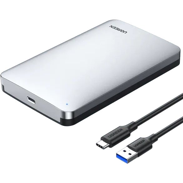 Бокс UGREEN CM300 70498 2.5-Inch SATA External Hard Drive Enclosure Gray