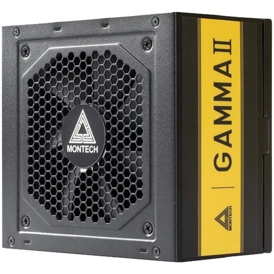 Блок питания Montech Gamma II 550W / ATX 2.43, APFC, 80 Plus Gold, LLC+DC-DC, Japan caps, 120mm fan, non-modular