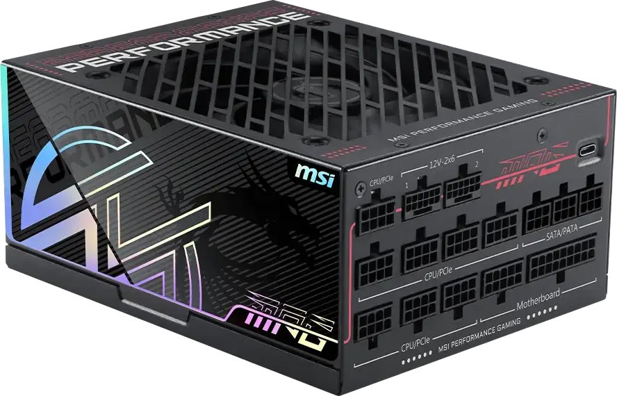 Блок питания MSI MPG Ai1300TS PCIE5, ATX 1300W