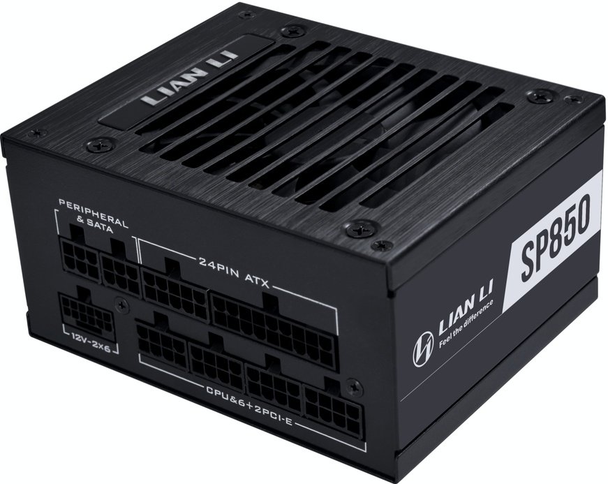 Блок питания Lian Li SP850 V2 (G9P.SP0850G.B000.RU) / Black / ATX 3.1, 850W, 80 Plus Gold, APFC, 92mm Fan, SFX, Fully Modular