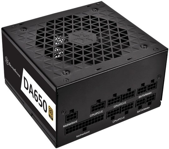 Блок питания Silverstone SST-DA650-G SST-AX0850MCGD-A 650W, 80 PLUS Gold, Full Modular, 1*12V, 120mm FANRTL  (811116)
