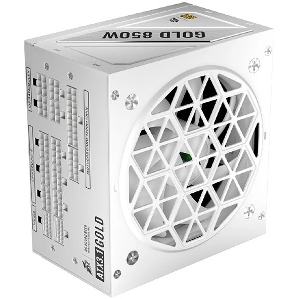 Блок питания 1STPLAYER NGDP Gold 850W White (HA-850BA4) / ATX 3.1, APFC, 80 Plus Gold, LLC+DC-DC, full Japan solid-state caps, 120mm fan, full modular