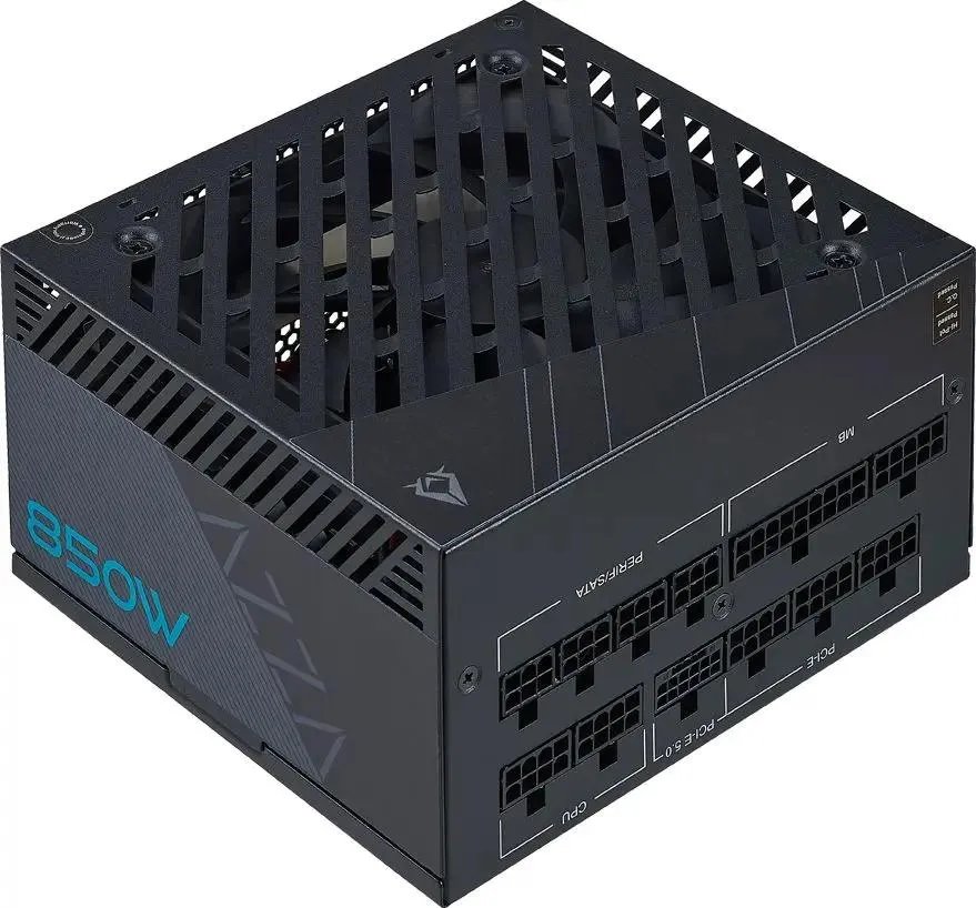 Блок питания Azza PSAZ-850G ATX 850W 80+ gold (20+4pin) APFC 120mm fan 6xSATA Cab Manag RTL