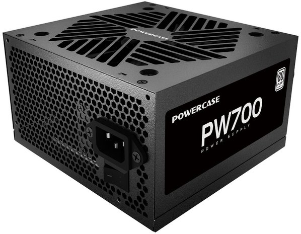 Блок питания Powercase PW700 (PS-700W-DC) (80 Plus, ATX 2.31, 700W, APFC, DC-DC, 120mm Fan)
