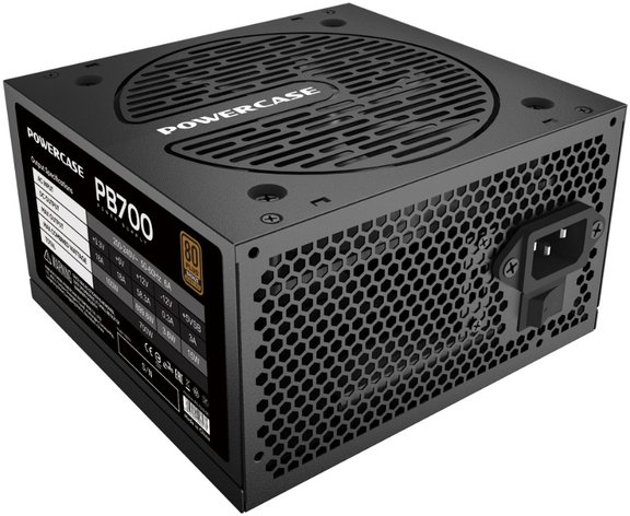 Блок питания Powercase PB700 (PS-700B-DC) (80 Plus Bronze, ATX 2.31, 700W, APFC, DC-DC, 120mm Fan)