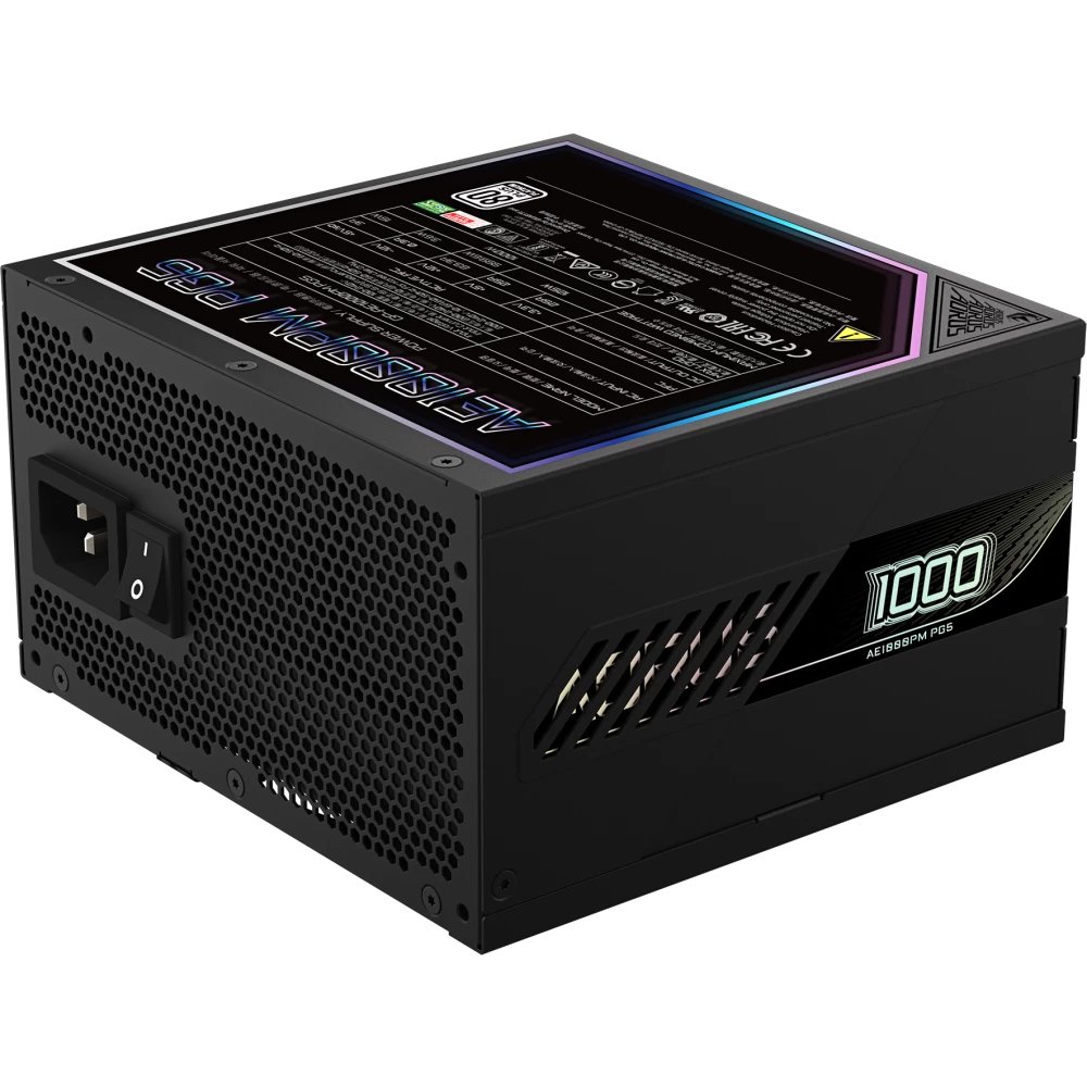Блок питания GIGABYTE GP-AE1000PM PG5, Gen.5, 1000Вт, 120мм, черный, retail