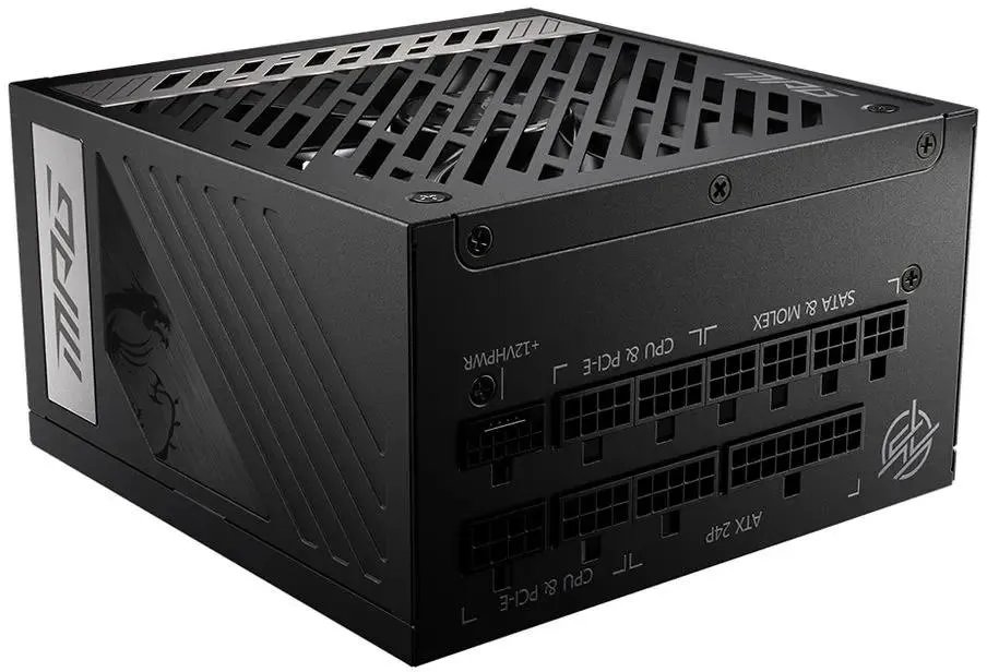 Блок питания MSI MPG A1000G (306-7ZP7C11-CE0) ATX 1000W 80+ gold 24pin APFC 135mm fan 12xSATA Cab Manag RTL