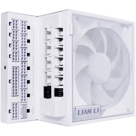 Блок питания Lian Li EG1000G (G9P.EG1000G.WH00.RU) / White / ATX 3.1, 1000W, 80 Plus Gold, PCIe 5.1, APFC, USB/Fan HUB, 120mm FDB Fan, Fully Modular