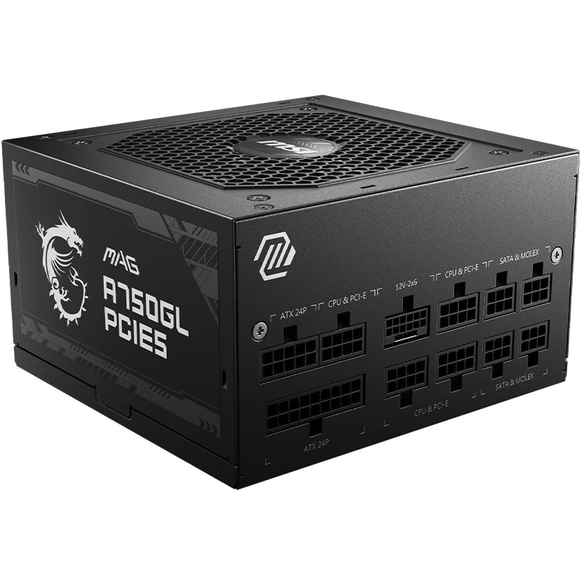 Блок питания MSI MAG A750GL PCIE5, ATX 750W