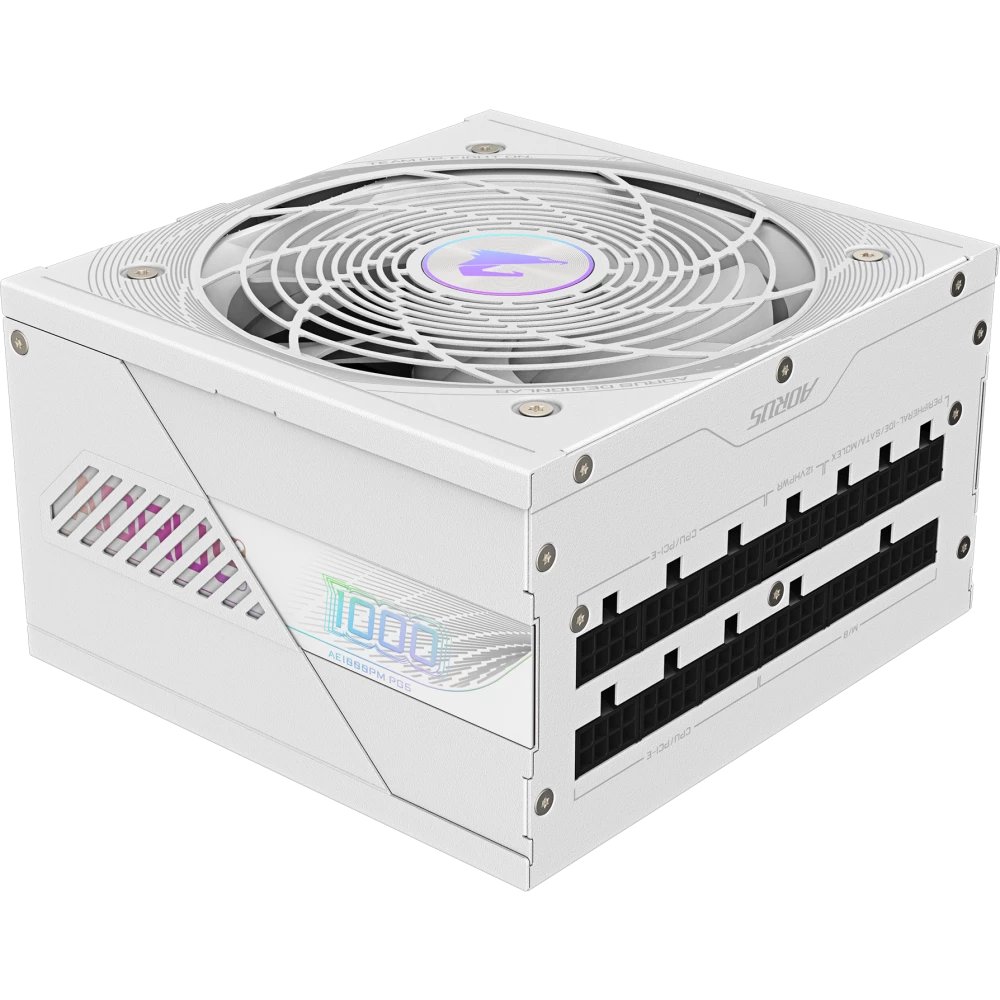 Блок питания Gigabyte AE1000PM PG5 Ice 1000W (GP-AE1000PM PG5 ICE), 80Plus, Platinum, Полностью модульный, PCIe Gen 5.1, ATX 3.0 compatible