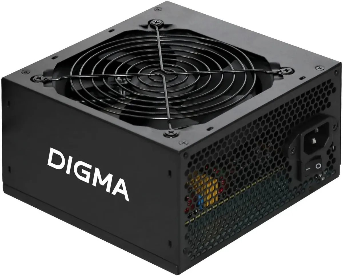 Блок питания Digma DPSU-650W, 650Вт, 120мм, черный, retail