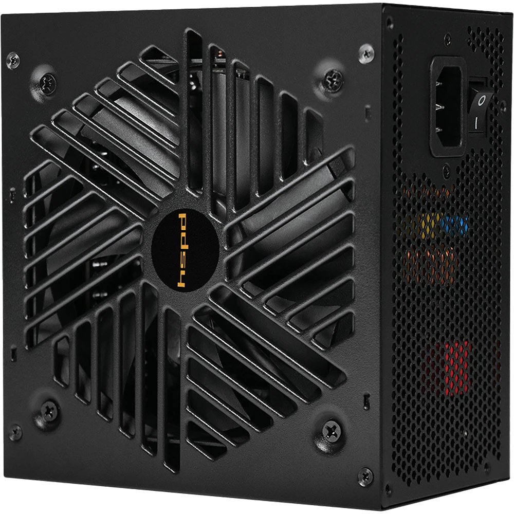 Блок питания HSPD HSI-750GF-BK 750W 80+ Gold (ATX, 3.1, PCIe 5.1, Full modular, 1x24(20+4)pin 600mm, 2xCPU 8(4+4)pin 700mm, 2xPCIe*2