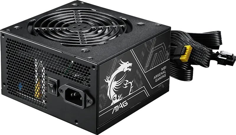Блок питания MSI Mag A750BN PCIE5 II (306-7zpsx11-ce0), 750Вт, 80 Plus Bronze, 120мм, черный, retail