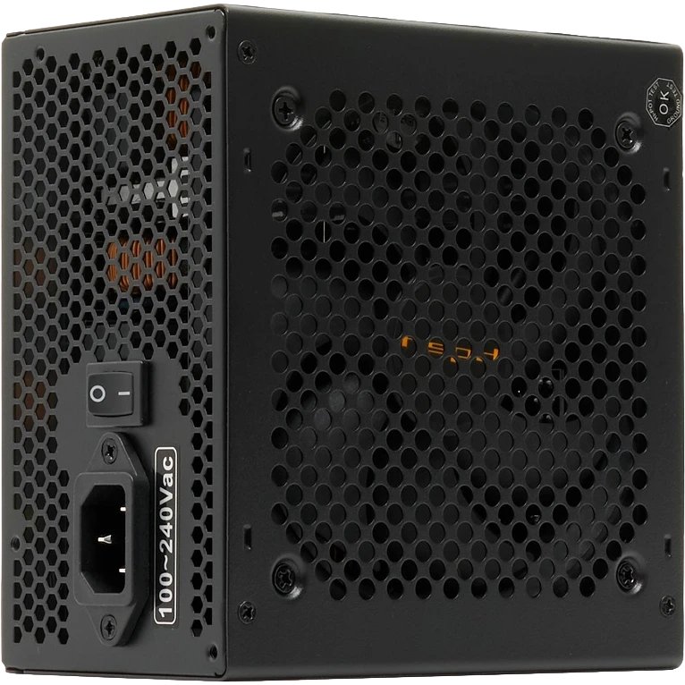 Блок питания HSPD HST-750GF-BK 750W 80+ Gold (ATX, 2.52, Full modular, 1x24(20+4)pin 600mm, 2xCPU 8(4+4)pin 700mm, 2xPCIe*2 8(6+2)pin