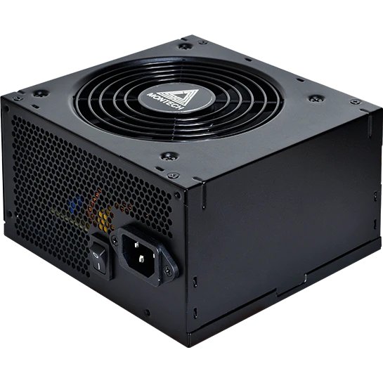 Блок питания Montech Beta 550W / ATX 2.43, APFC, 80 Plus Bronze, Japan main caps, 120mm fan, non-modular