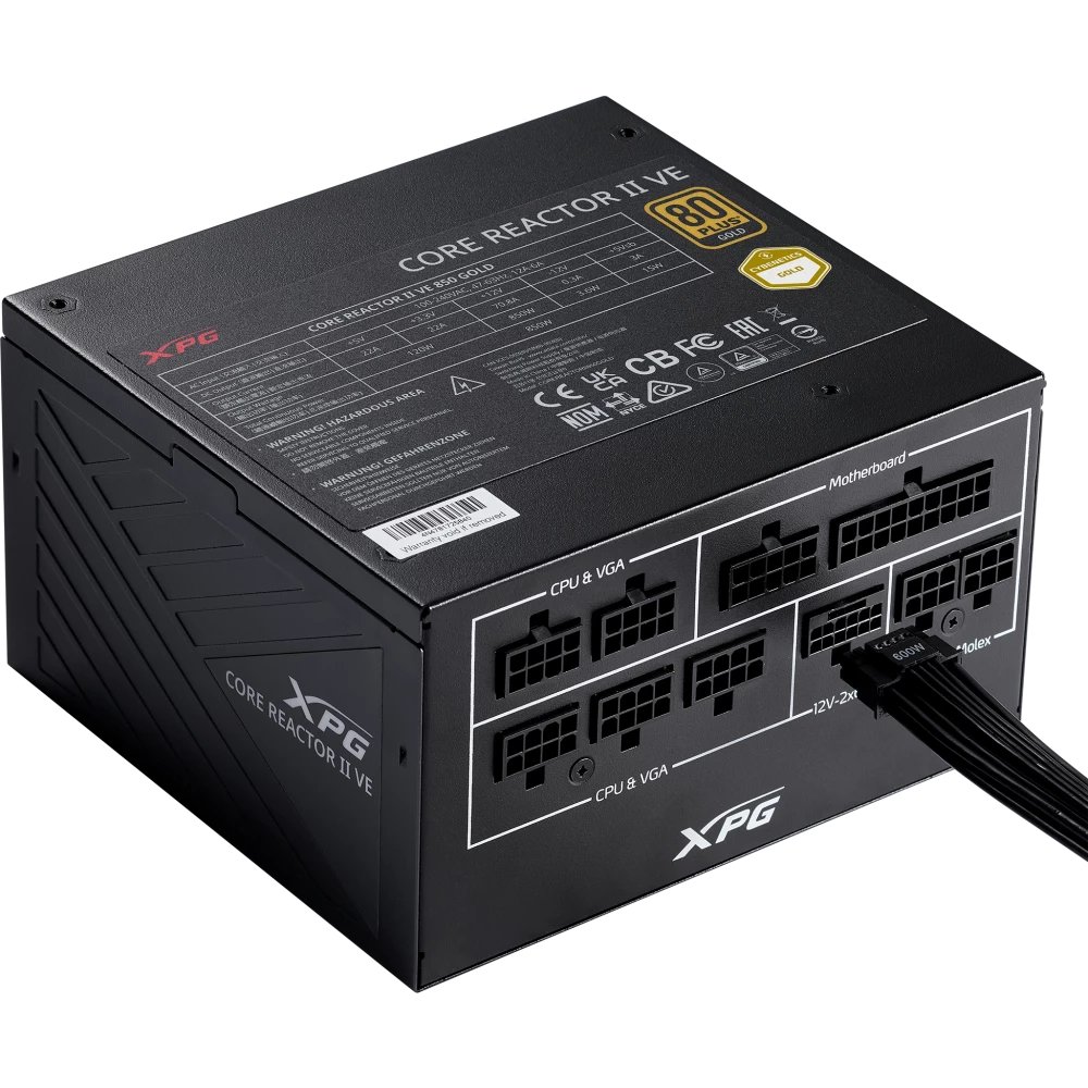 Блок питания XPG Core Reactor II 850 VE (COREREACTORIIVE850G-BKCEU)