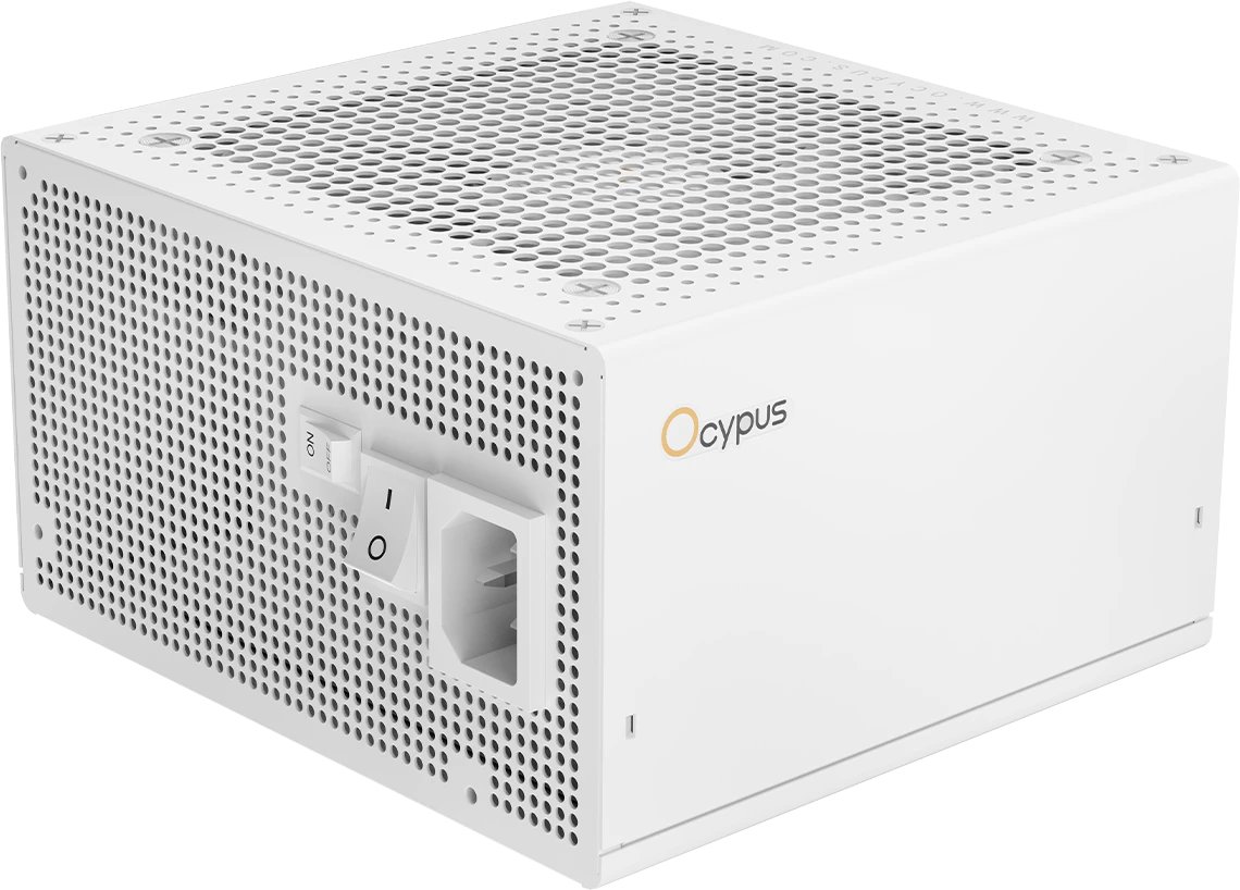 Блок питания Ocypus Iota P1200 WH, 1200W, APFC, 80+ Gold, ATX 3.1, Fully Modular, 120mm Fan