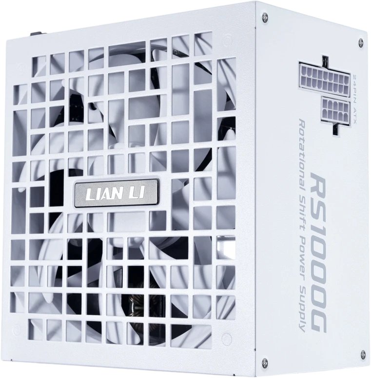 Блок питания Lian Li RS1000G (G9P.RS1000G.WH00.RU) / White / ATX 3.1, 1000W, 80 Plus Gold, PCIe 5.1, APFC, USB HUB, 135mm FDB Fan, Fully Modular