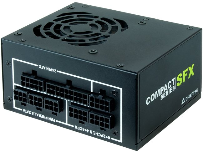 Блок питания Chieftec Compact CSN-650C ATX 2.3, 650W, SFX, Active PFC, 80mm fan, 80 Plus Gold, Full Cable Management Retail