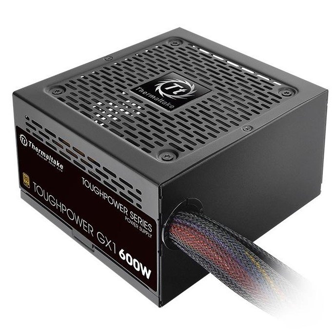 Блок питания Thermaltake ATX 600W Toughpower GX1 RGB 80+ gold (24+4+4pin) APFC 120mm fan color LED 8xSATA RTL