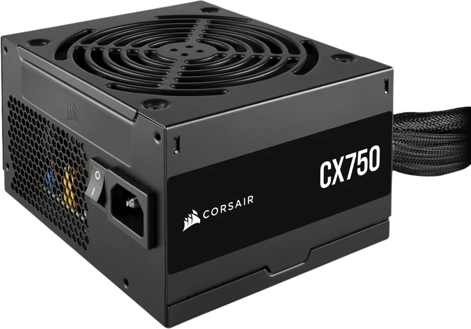 Блоки питания Corsair CX750 RPS0146 (CP-9020279-EU), 750W 80+ Bronze (ATX, 2.31, Non-modular, 1x24(20+4)pin, 1xCPU 8(4+4)pin)