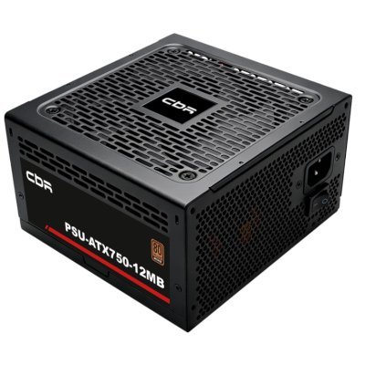 Блок питания CBR PSU-ATX750-12MB ATX 750W, 80+ Bronze, DC-DC, APFC, 12cm fan, 20+4pin/1*8+(4+4)pin/4*6+2pin/3*IDE/6*SATA/1*FDD, 1.5м каб, чёрный