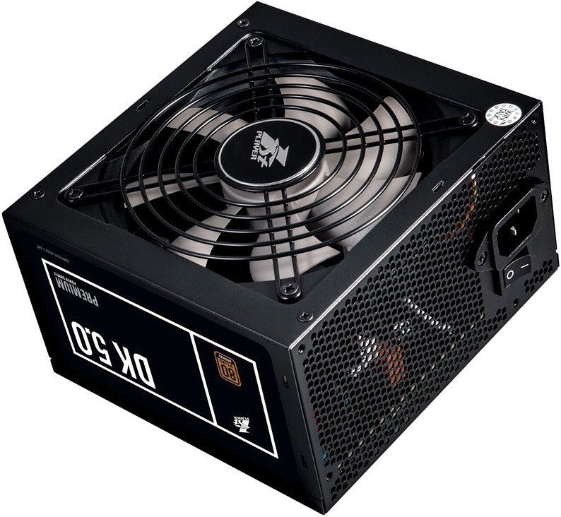 Блок питания 1STPLAYER DK Premium 500W ATX 2.4, APFC, 80 Plus Bronze, 120mm fan PS-500AX