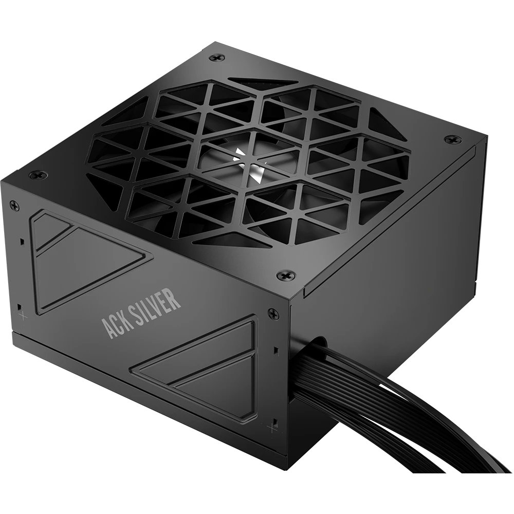 Блок питания 1STPLAYER ACK Silver 750W Black (HA-750BA7-BK) / ATX 3.1, APFC, 80 Plus Silver, DC-DC, full Teapo caps, 140mm fan, non-modular