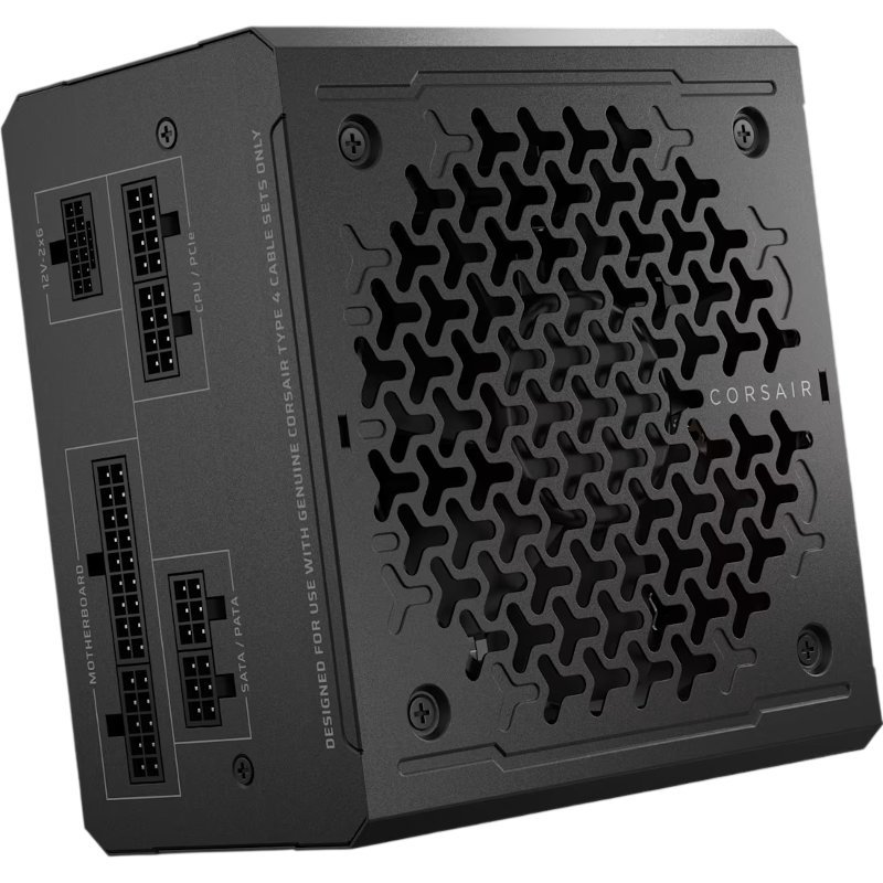 Блоки питания Corsair RM650e (CP-9020302-EU) Power Supply Low-Noise, Model RPS0223, 650W 80+ Gold (ATX, 3.1, PCIe 5.1, Full modular, 1x24(20+4)pin)