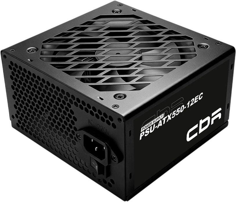Блок питания CBR PSU-ATX550-12EC ATX 550W, 12cm fan, 20+4pin/1*4+4pin/1*6+2pin/2*IDE/3*SATA, 1.2м кабель питания, чёрный