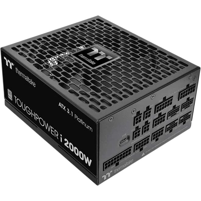 Блок питания Thermaltake Toughpower i Gen.5 (PS-TPI-2000FNFDPE-1) ATX 2000W 80+ platinum 24pin APFC 140mm fan color LED 12xSATA Cab Manag RTL