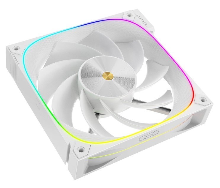 Вентилятор Geometric Future Squama Ultimate 3003RW-14 Reverse White (1F3003R114100) 140mm / ARGB, PWM, 140x140x30 mm, 800-2100 rpm, 95 cfm, 36 dBA