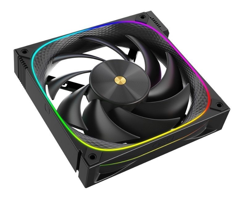 Вентилятор Geometric Future Squama Ultimate 3003B-14 Black (1F3003B114000) 140mm / ARGB, PWM, 140x140x30 mm, 800-2400 rpm, 106 cfm, 36 dBA