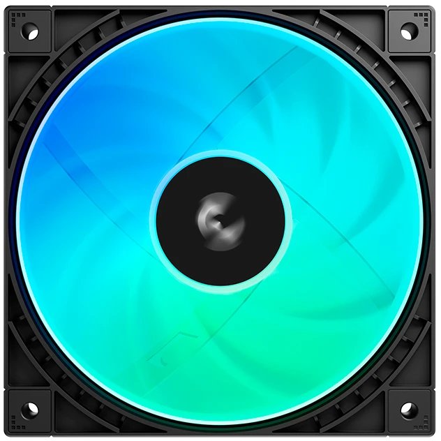 Вентилятор DEEPCOOL FD12R ARGB V2 120x120x25мм Reverse (PWM, ARGB, черный, 500-1700об/мин) Color BOX