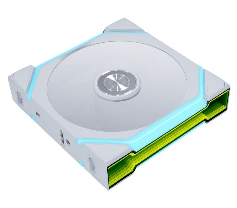 Вентилятор Lian Li Uni Fan SL Flex 120 / 12SL1F1W White (G9F.12SL1F1W.R0) / 120x124,5x28мм (PWM, ARGB, 2000 об/мин (Max.), 29.1dBa)