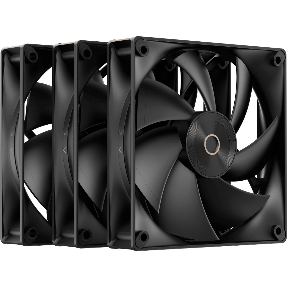 Вентилятор Ocypus Delta F12 BK 3 in 1, 120x120x25mm, 4-Pin PWM, 500-2000 RPM, 29 DBA Max, Hydro Bearing