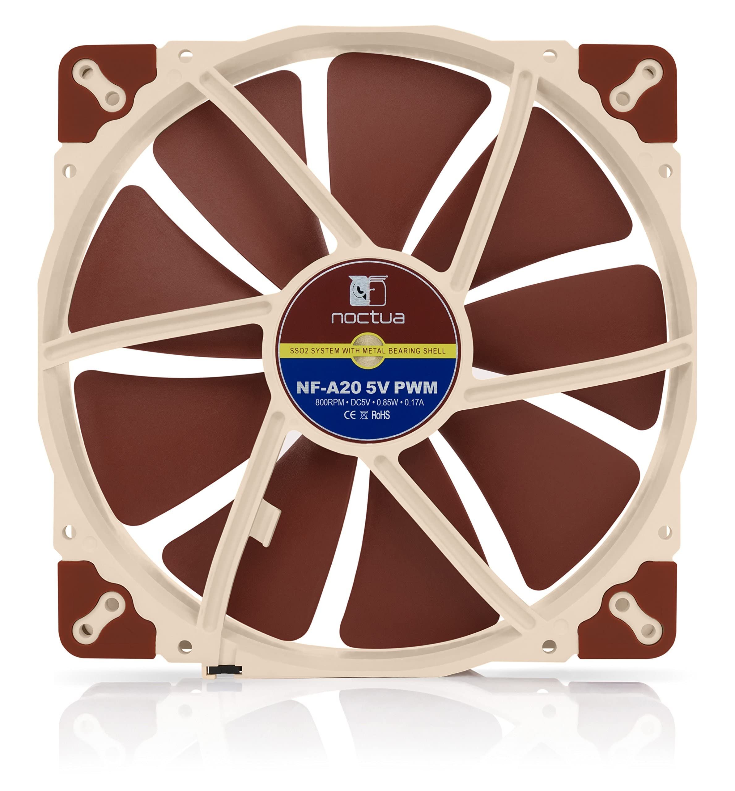Вeнтилятор Noctua NF-A20 5V PWM (NF-A20 5V PWM) - 200mm 800 об/мин, 18.1 дБ, 4-pin PWM