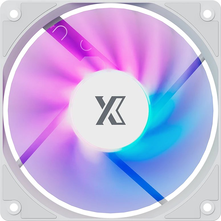 Вентилятор XASTRA FC120W ARGB single pack 120x120x25мм (ARGB, PWM, white) Box