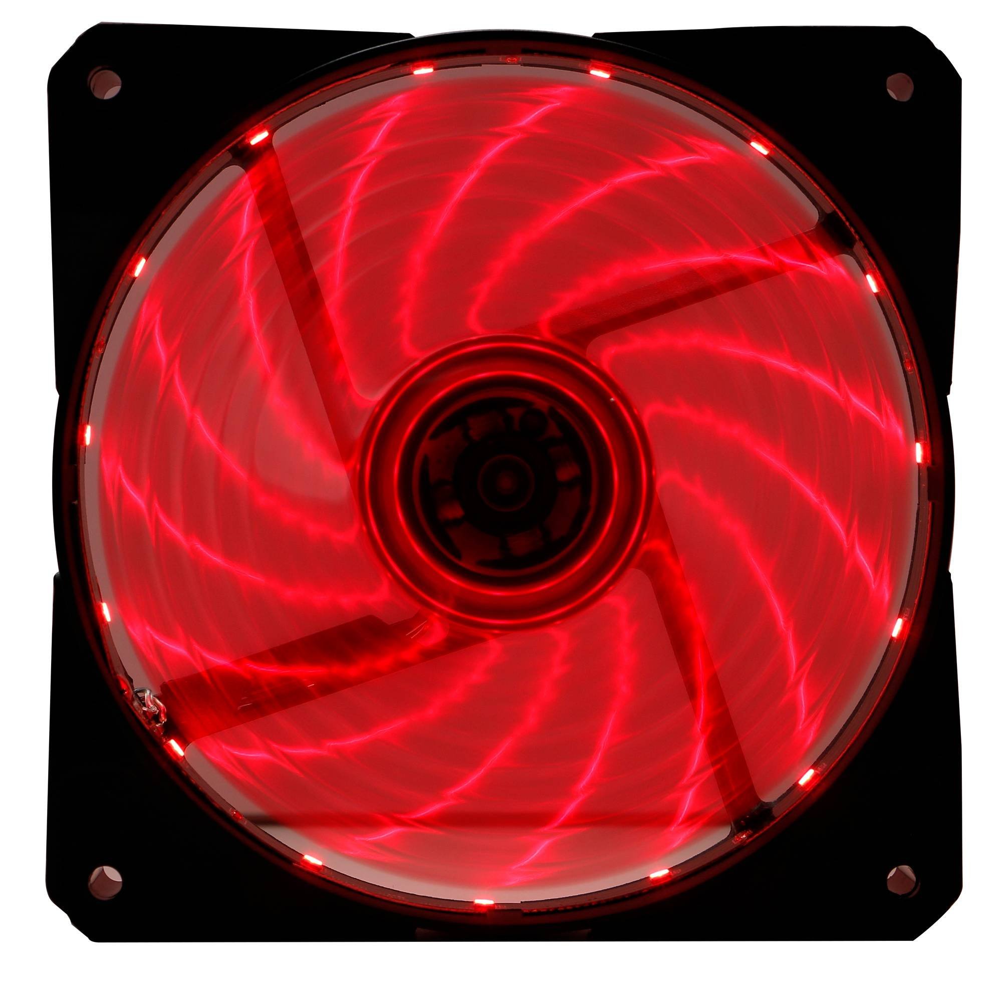 Вентилятор Digma DFAN-LED-RED 120x120x25mm 3-pin 4-pin (Molex)23dB 115gr LED Ret