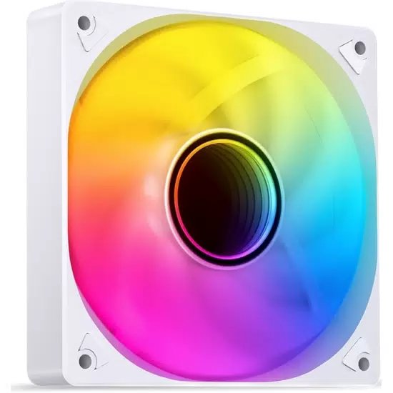 Вентилятор JONSBO SL-120W 120х120х25мм (PWM, ARGB LED, 600-1500об/мин, белый) Retail